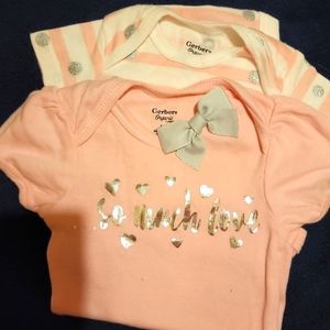 Size 0-3 Months Babygirl new onceys enemies